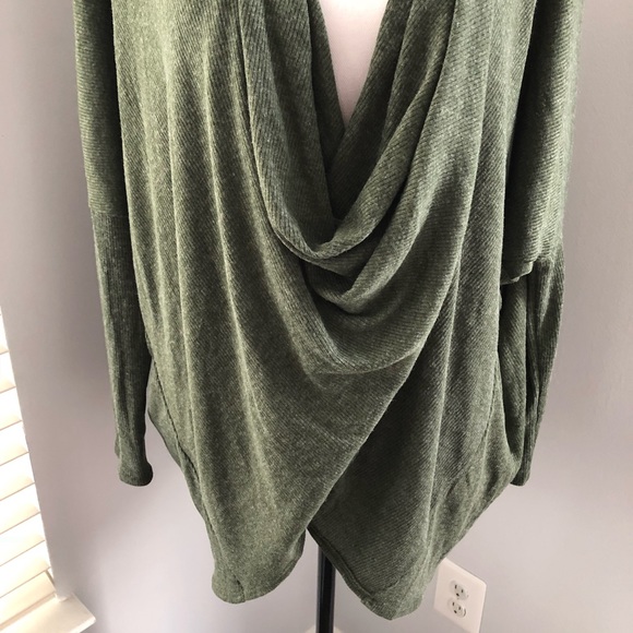 MaiTai Green Heathered Sweater Large Oversize - Picture 4 of 6